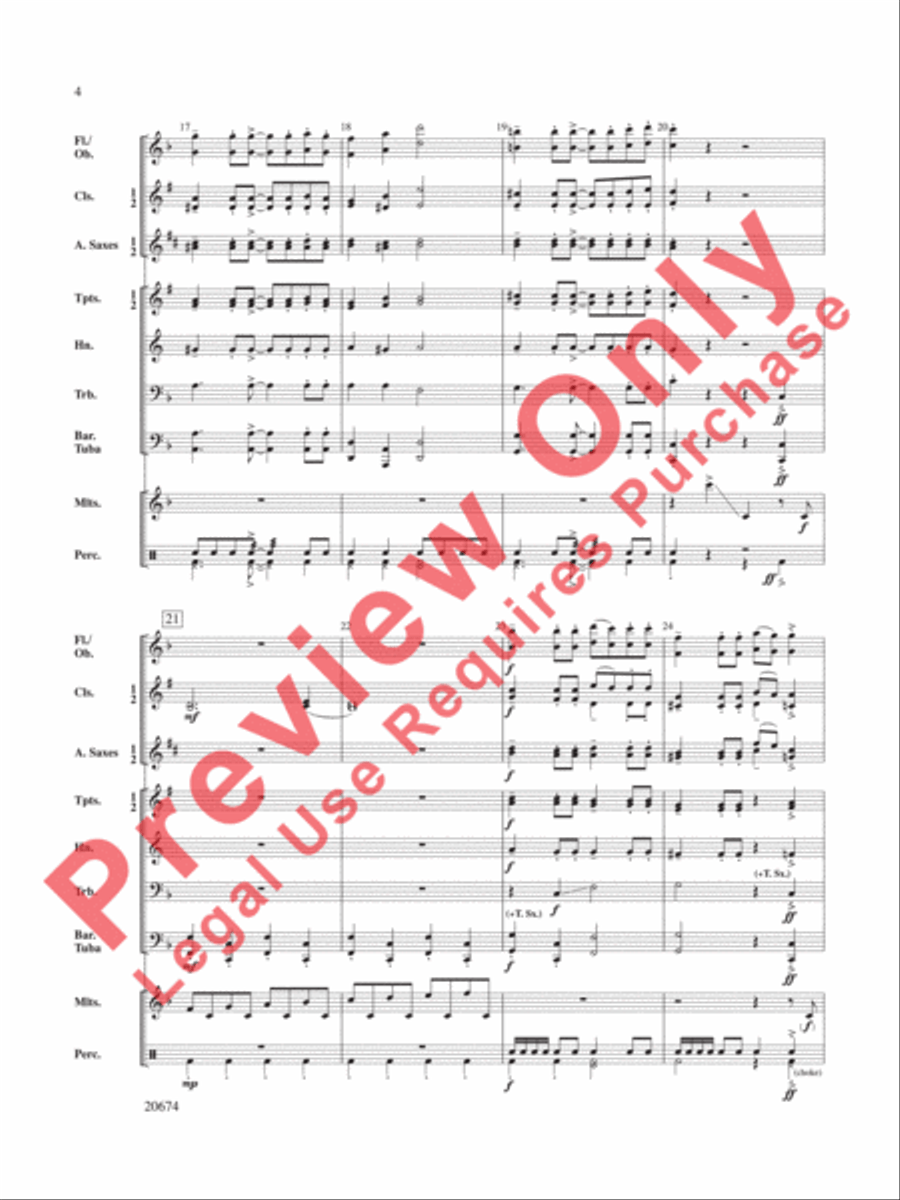 Mallet Maniacs Concert Band scores gallery preview page 5