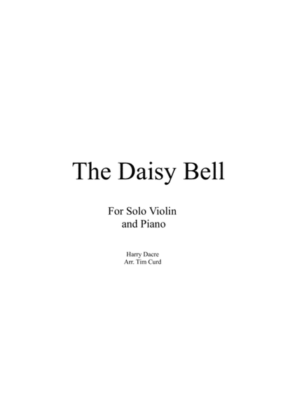 The Daisy Bell for Solo Violin and Piano image number null