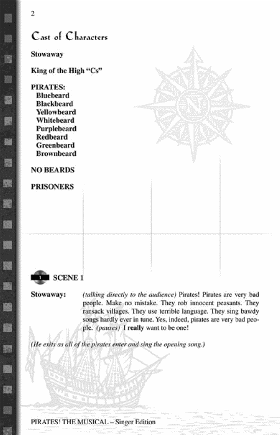 Pirates! The Musical Choir scores gallery preview page 2