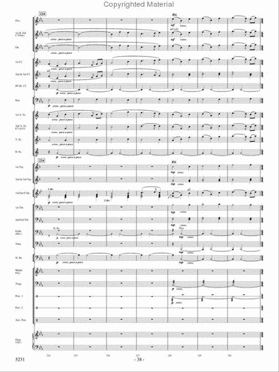 Pilatus: Mountain of Dragons Concert Band scores gallery preview page 36