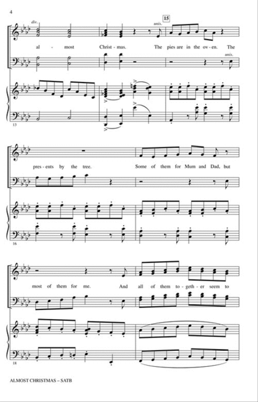 Almost Christmas Almost Christmas Show Choir scores gallery preview page 3