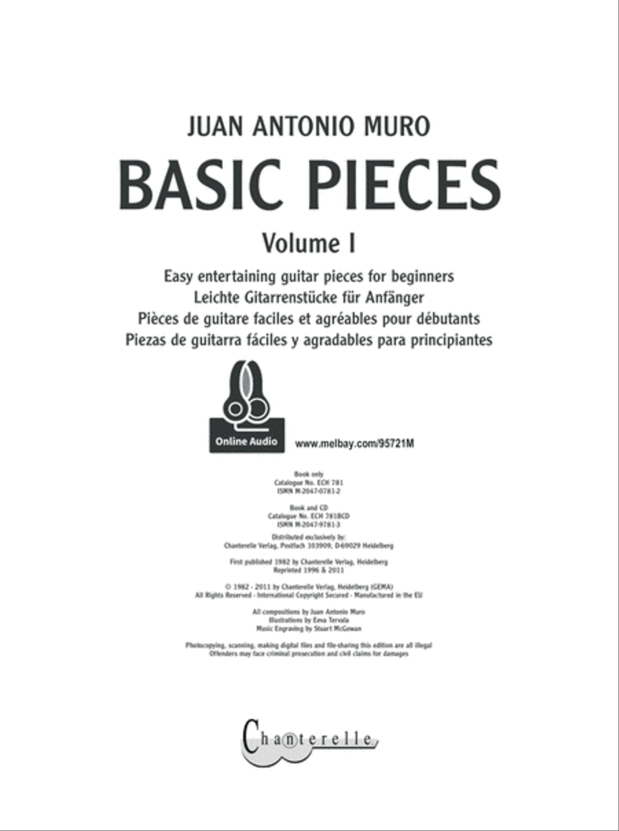 Basic Pieces for Guitar Volume 1 Classical Guitar scores gallery preview page 2