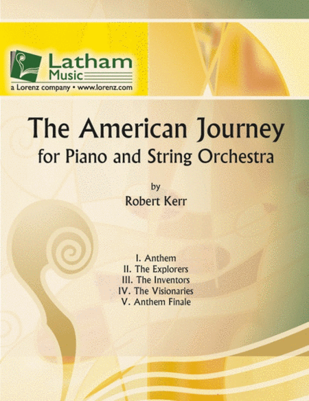 American Journey Piano/String Orchestra Sc/Pts