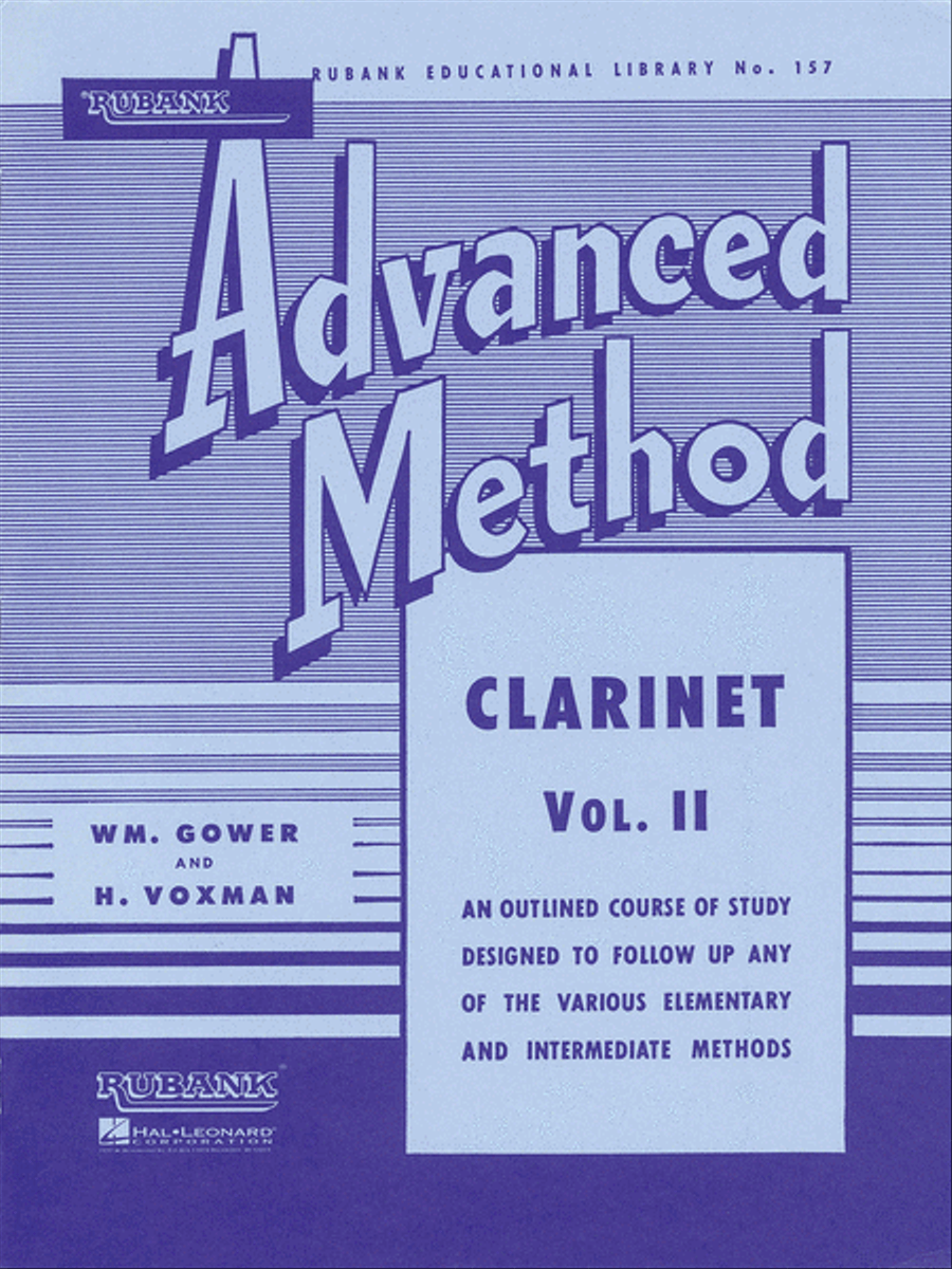 Rubank Advanced Method – Clarinet Vol. 2 Concert Band Methods scores gallery preview page 1
