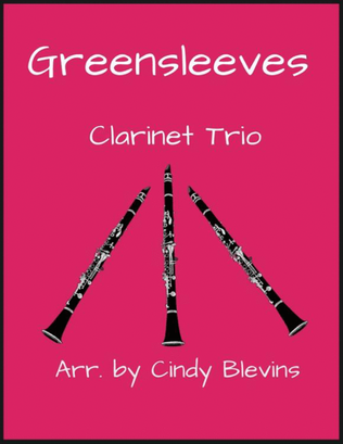 Book cover for Greensleeves, for Clarinet Trio