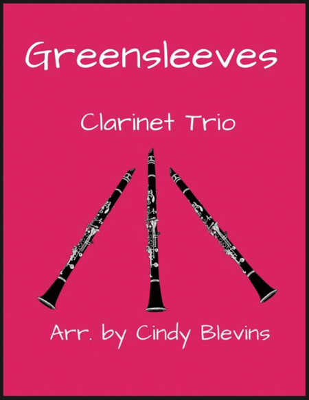 Greensleeves, for Clarinet Trio image number null