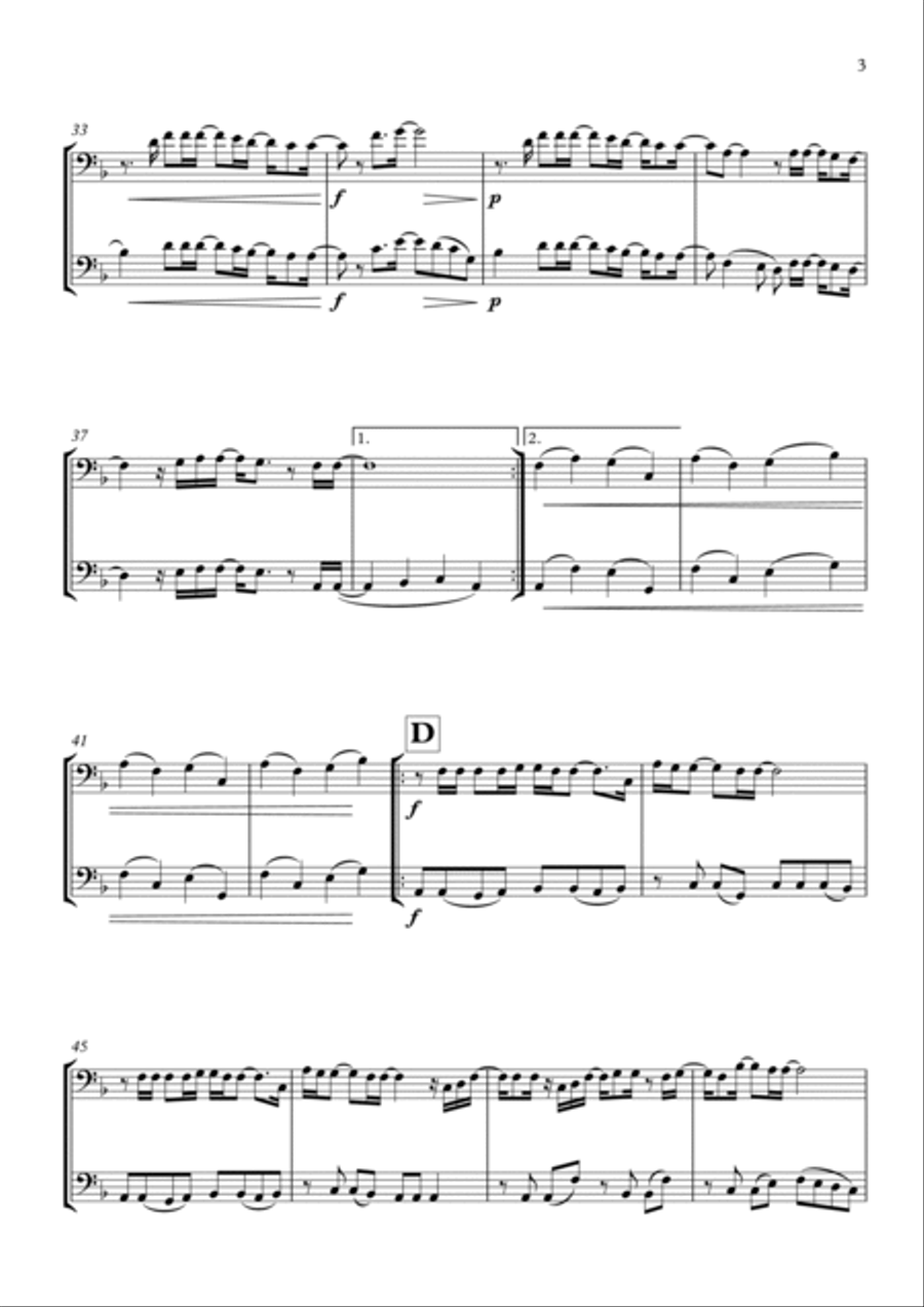 Goodness Of God String Duet scores gallery preview page 3