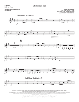 Christmas Day (arr. Ed Hogan) - Clarinet (sub. Viola)