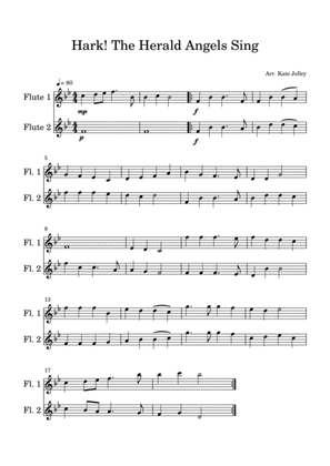 Hark, the Herald Angels Sing Duet for Flute/Violin/Oboe/Recorder