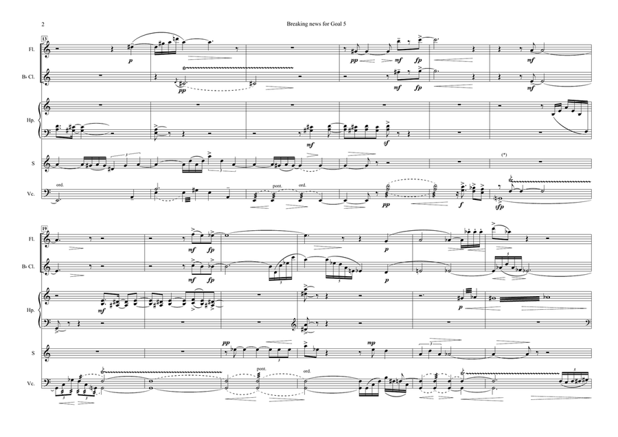 Claudio Perugini : Breaking news for Goal 5 (ES-24-026) - Score Only Small Ensemble scores gallery preview page 6