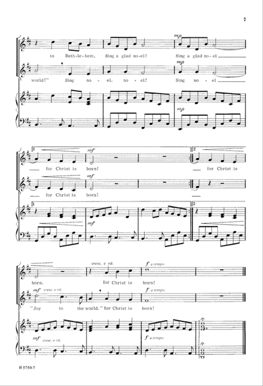 Sing a Glad Noel 2-Part scores gallery preview page 8