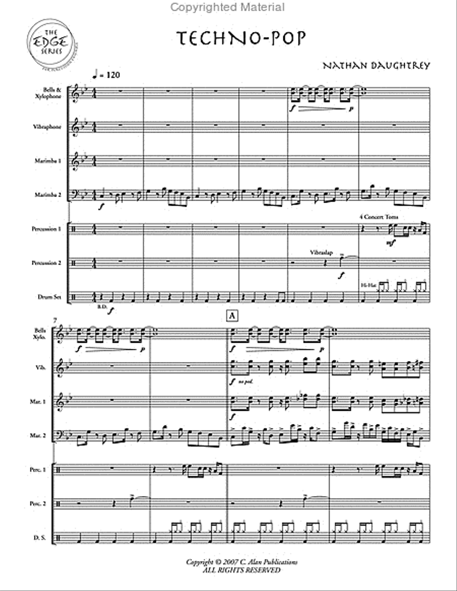 Techno-Pop Percussion Ensemble scores gallery preview page 2