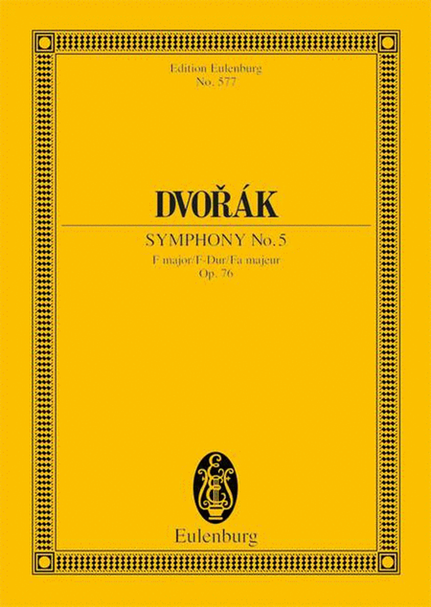 Symphony No. 5 F major op. 76 B 54