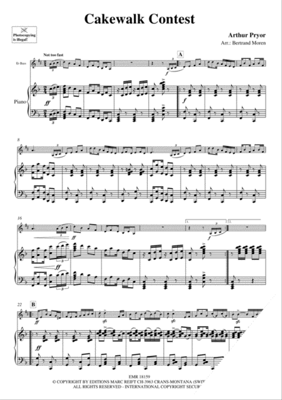 Cakewalk Contest Voice Solo scores gallery preview page 3
