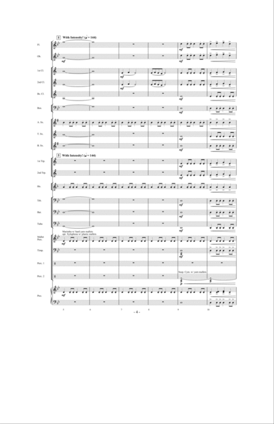 Storm Clouds Concert Band scores gallery preview page 3