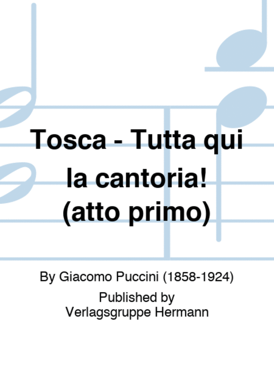 Tosca - Tutta qui la cantoria! (atto primo) Children's Choir scores gallery preview page 1