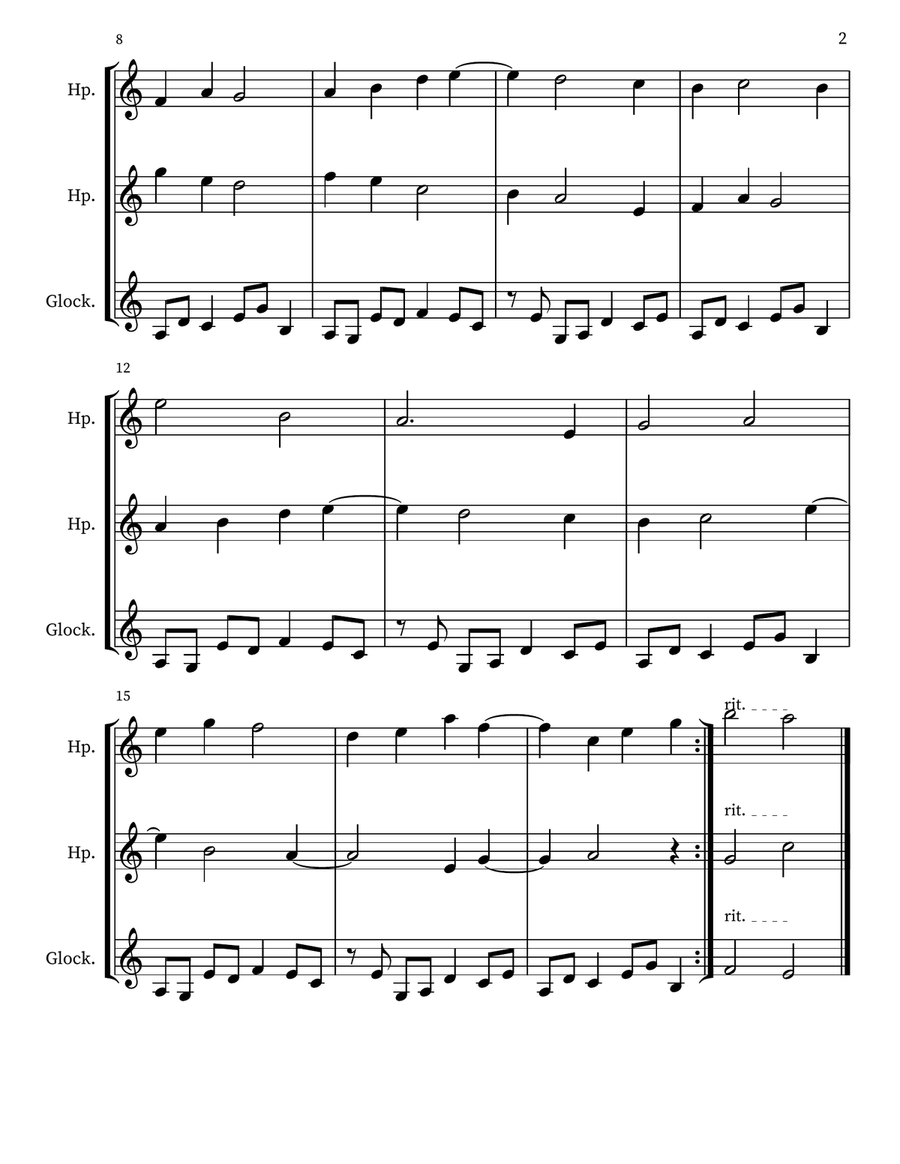Z 229 for Harps & Glockenspiel Glockenspiel scores gallery preview page 2