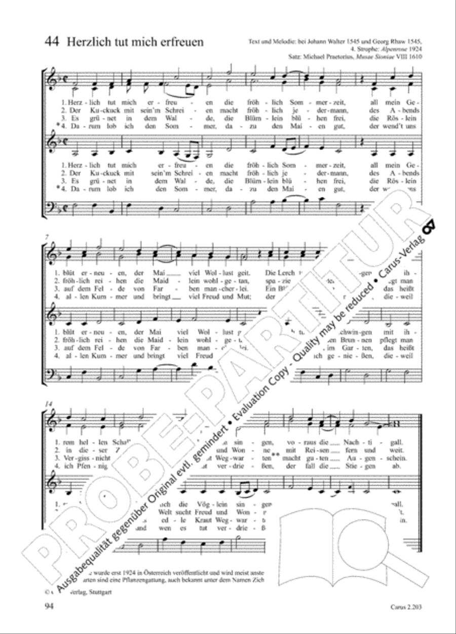 Loreley. Folk songs for choir (Loreley. Volkslieder fur Chor) Choir scores gallery preview page 100