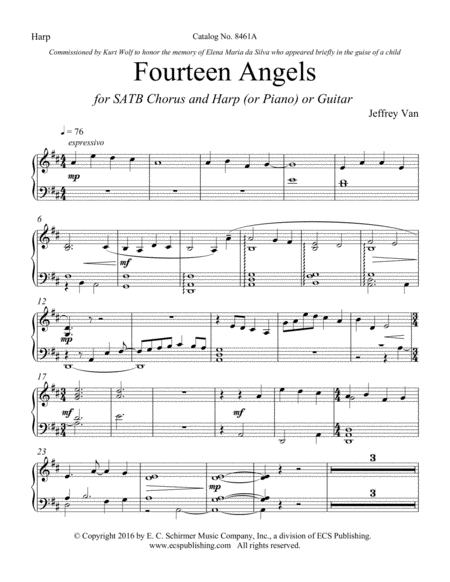 Fourteen Angels (Downloadable Harp Part)