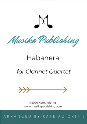 Book cover for Habanera - Clarinet Quartet