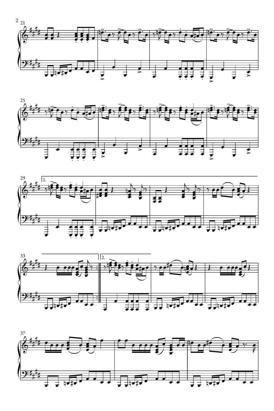 Ghostbusters Piano Solo scores gallery preview page 2