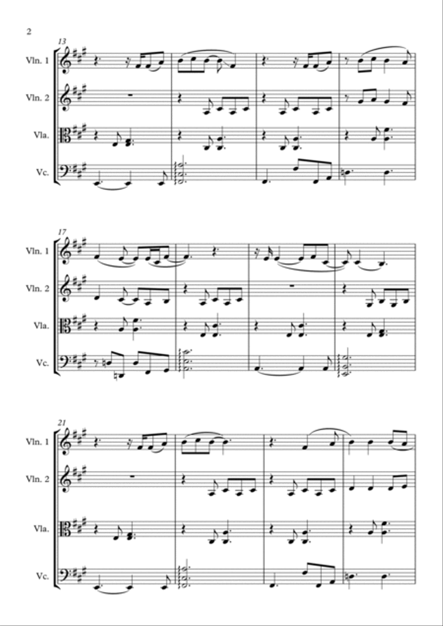 Wild At Heart String Quartet scores gallery preview page 2