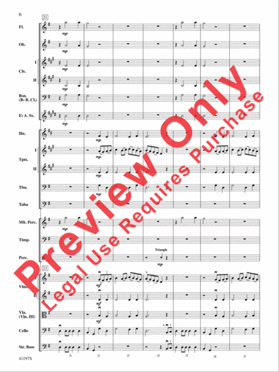 Fanfare Rondeau Full Orchestra scores gallery preview page 7