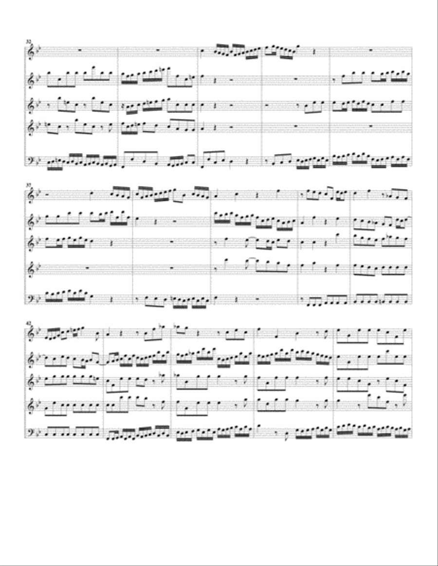 Aria: Herr, der du stark und maechtig bist from Cantata BWV 10 (arrangement for 3 recorders) Recorder scores gallery preview page 3