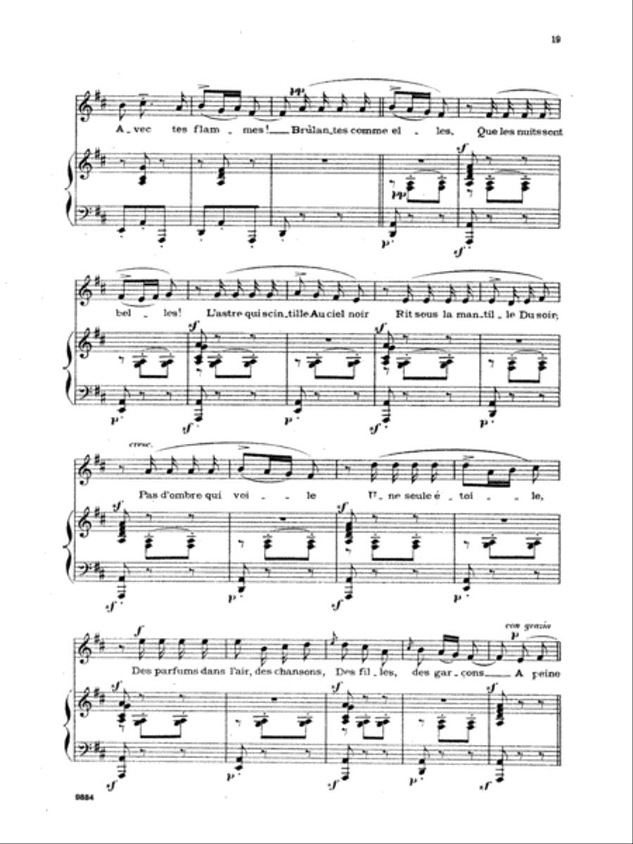 Chabrier: Recueil de Melodies Voice scores gallery preview page 3