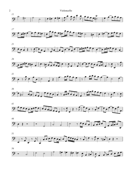 Sonata #5, Op. 2 for String Quartet image number null