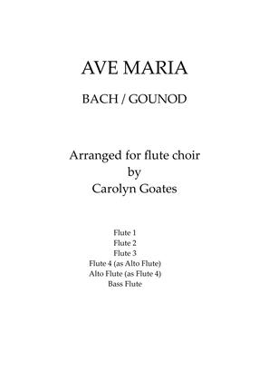 Ave Maria (Bach Gounod) for flute choir