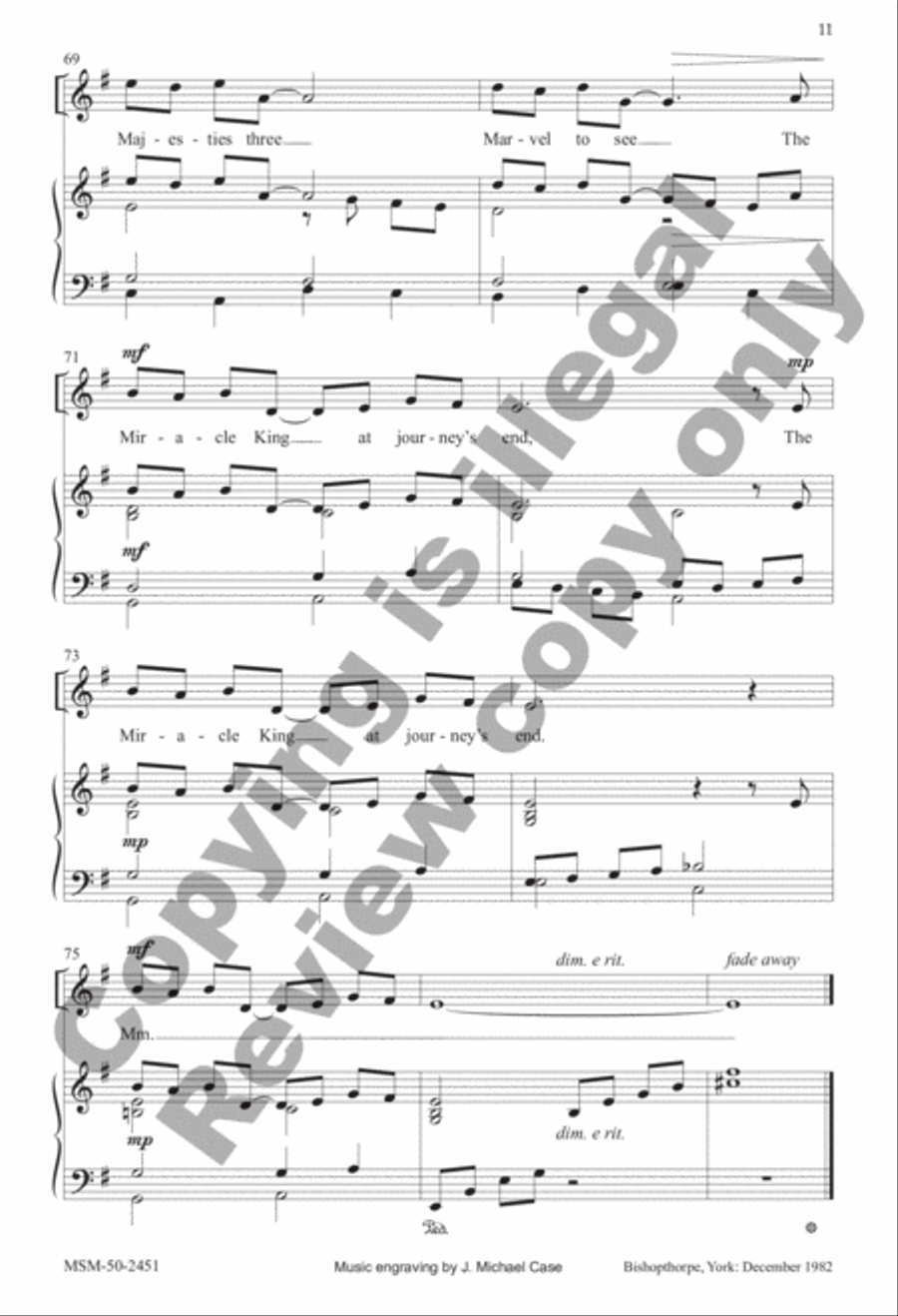 Wandering Kings Unison Choir scores gallery preview page 10