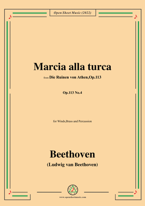 Beethoven-Marcia alla turca,from Die Ruinen von Athen(The Ruins of Athens),for Winds,Brass&Perc
