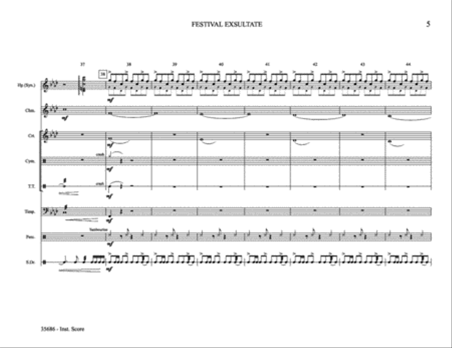 Festival Exsultate: Score Score scores gallery preview page 5