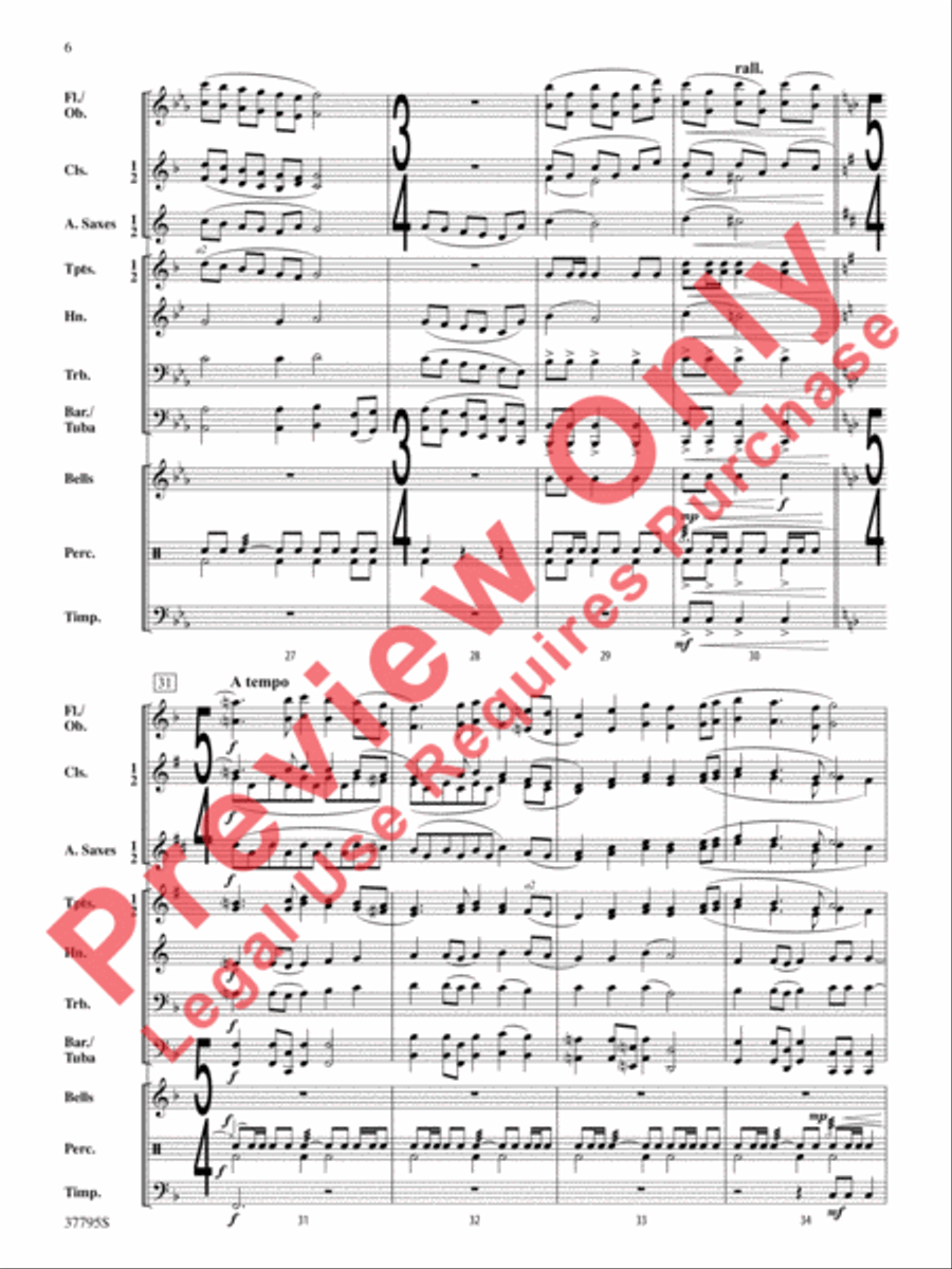Water's Edge Concert Band scores gallery preview page 6