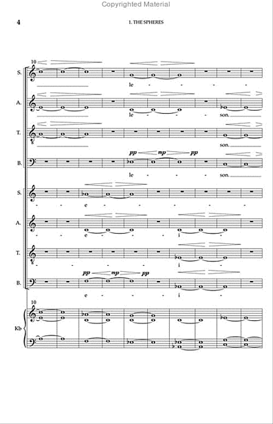 Sunrise Mass (Full Score and Instrumental Parts) Choir scores gallery preview page 4