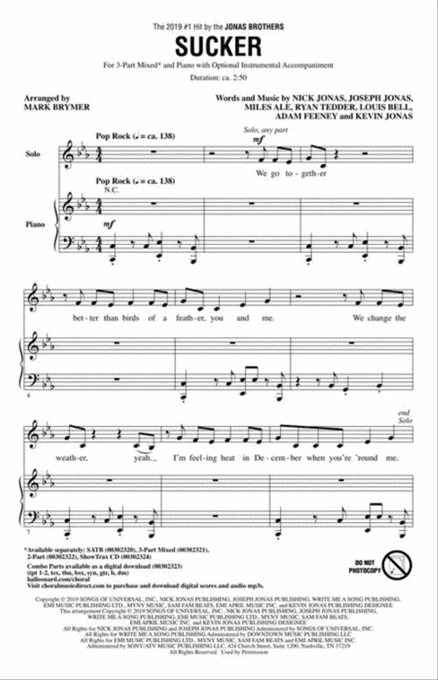 Sucker Sucker 3-Part scores gallery preview page 3