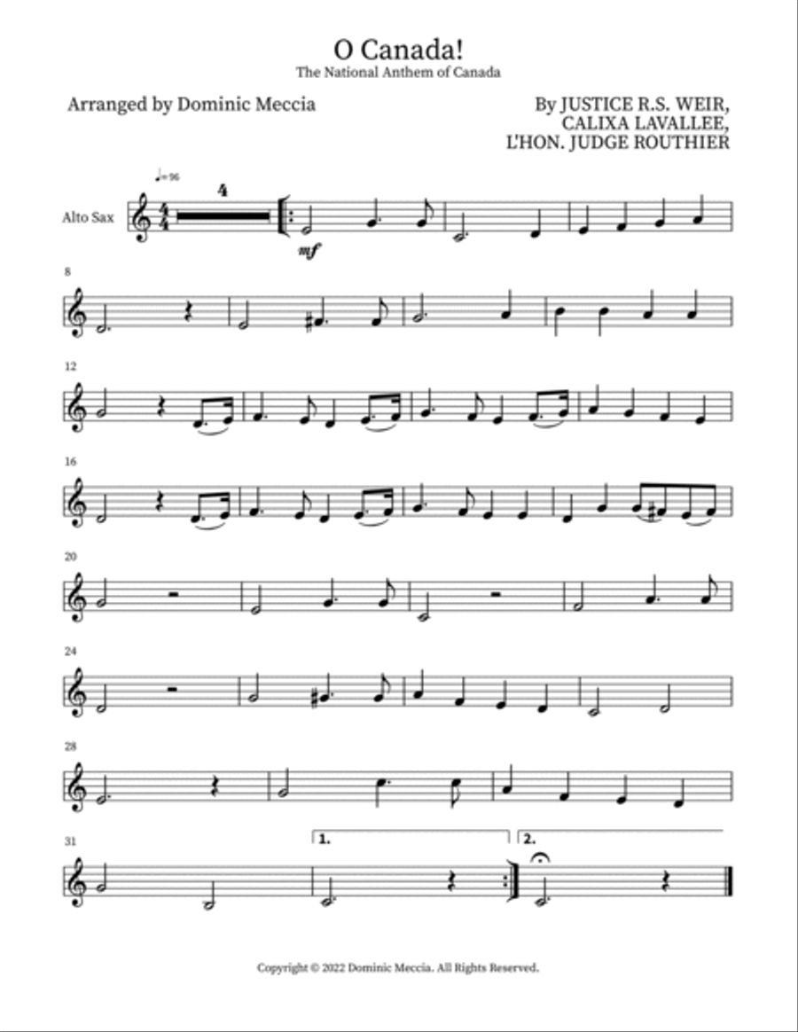 O Canada! Small Ensemble scores gallery preview page 5