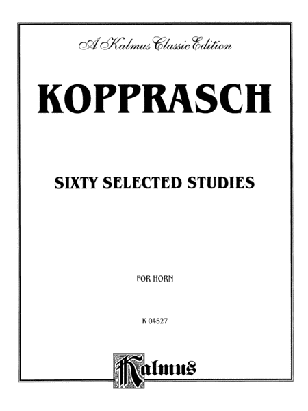 60 Selected Studies by C. Kopprasch Horn Solo - Sheet Music