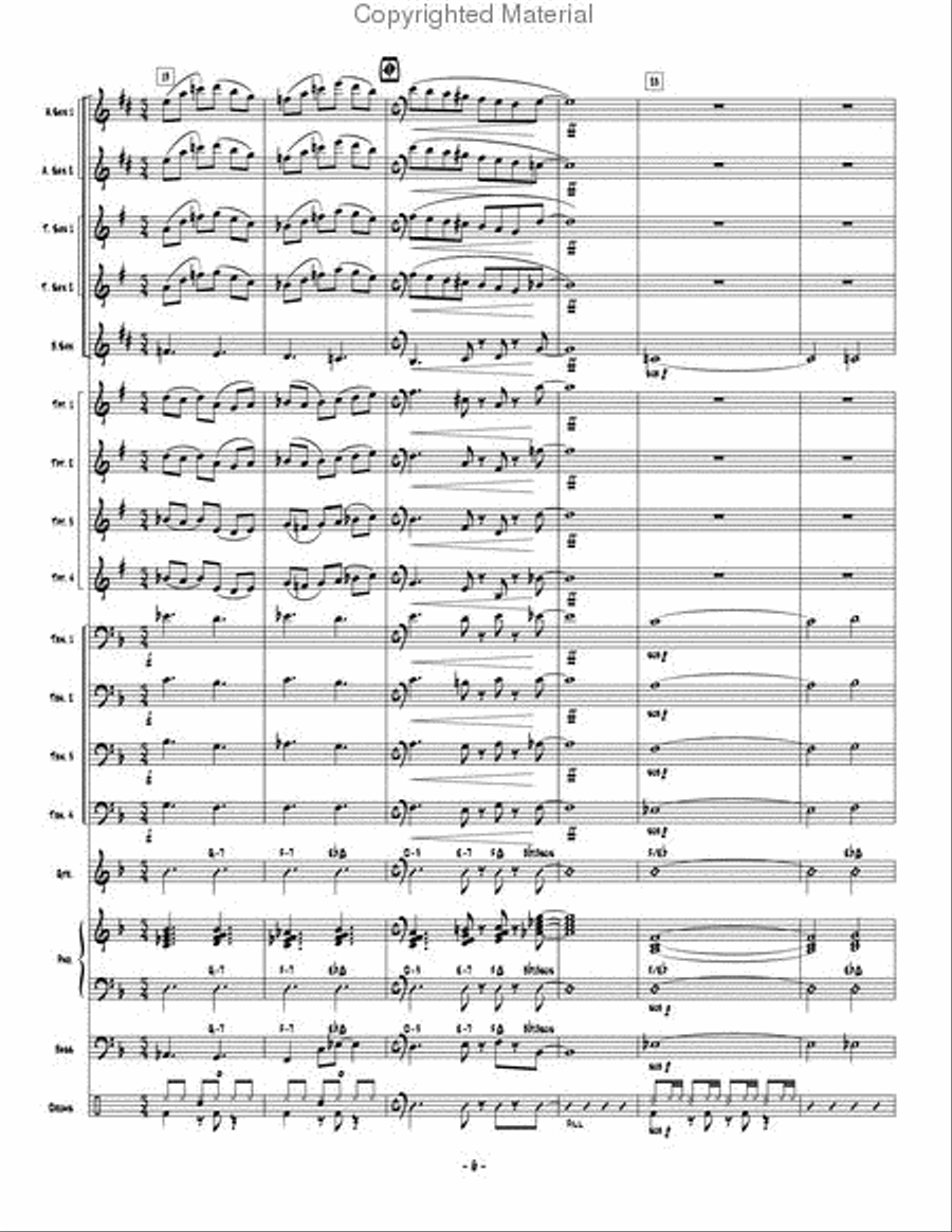 Changing Lanes Jazz Ensemble scores gallery preview page 7