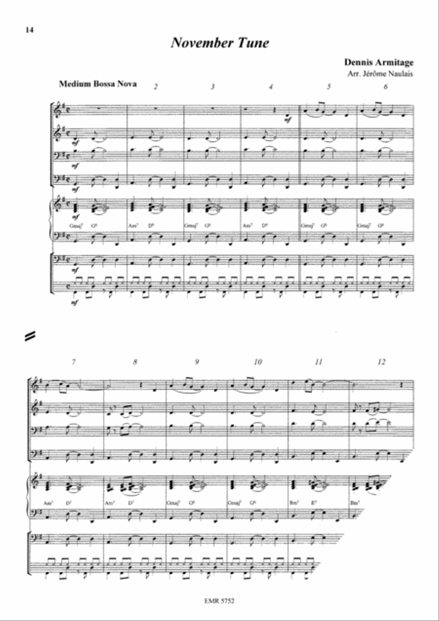 Bossa Nova Bossa Nova Brass Ensemble scores gallery preview page 5