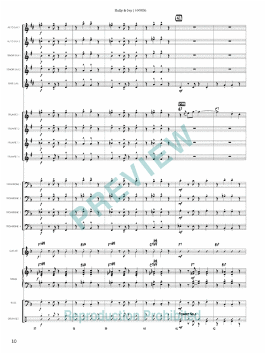 Holly & Ivy Holly & Ivy Jazz Ensemble scores gallery preview page 11