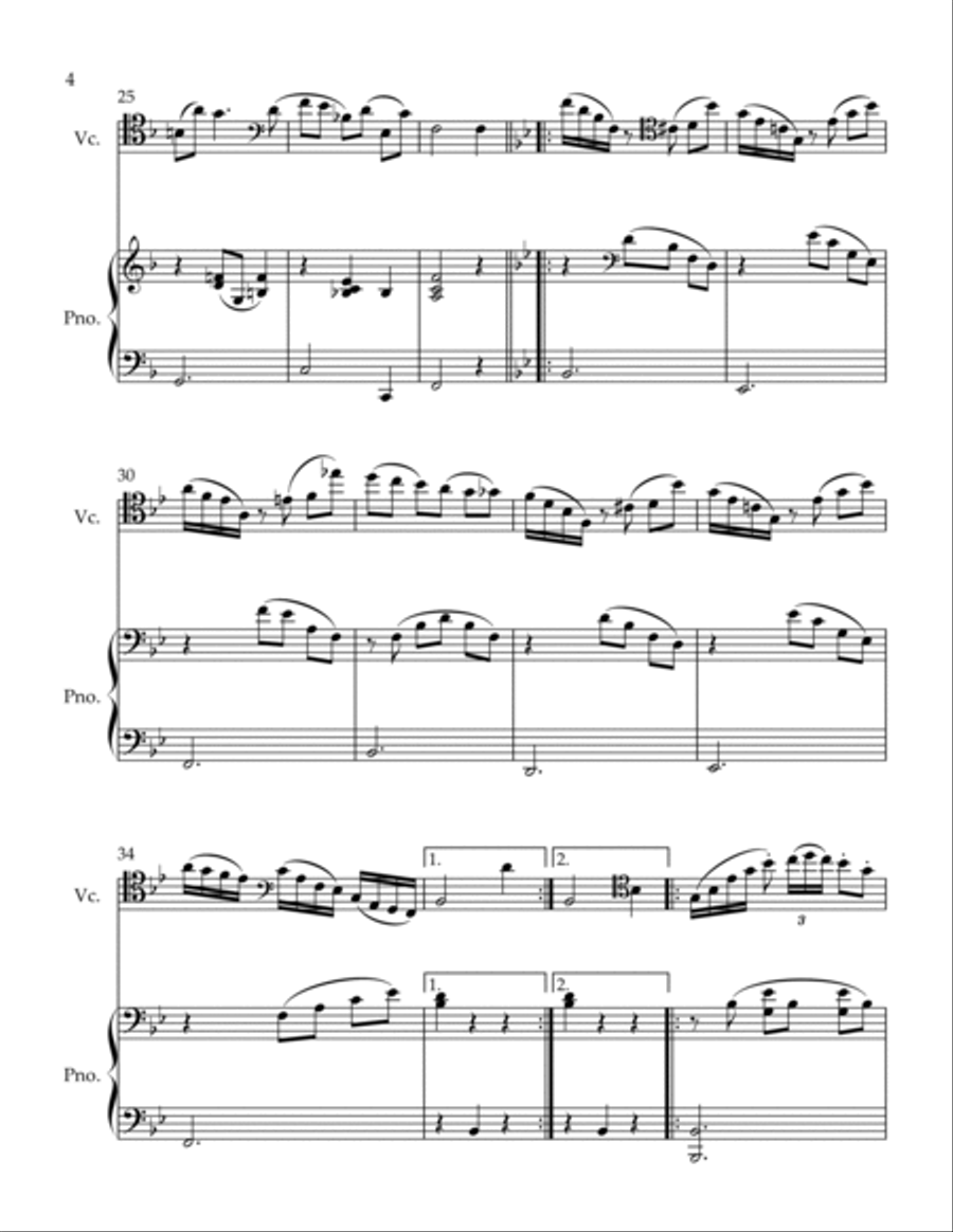 Alpenveilchen Piano scores gallery preview page 4