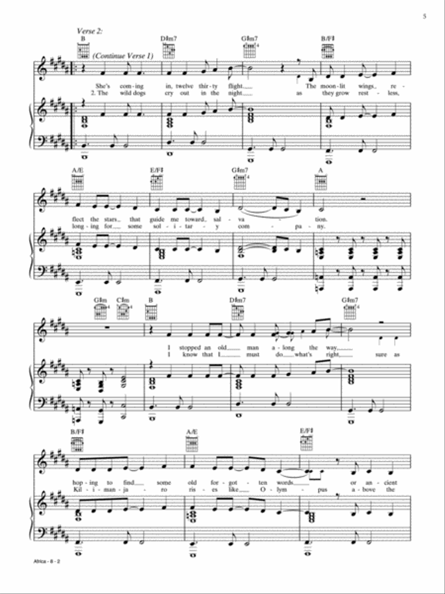 Greatest Hits -- The 1980s for Piano Piano, Vocal, Guitar scores gallery preview page 6