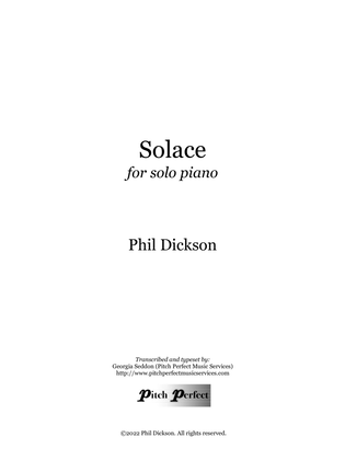 Book cover for Solace - by Phil Dickson