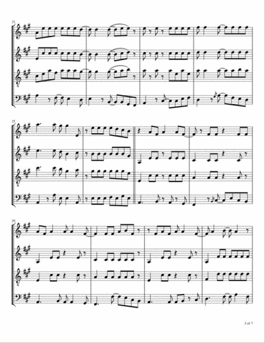 Big Red Car Woodwind Quartet scores gallery preview page 4