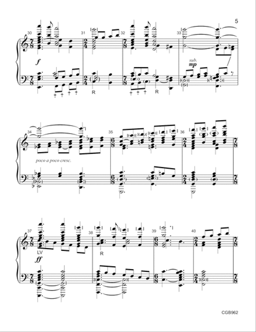 All Creatures of Our God and King Handbell Choir scores gallery preview page 5