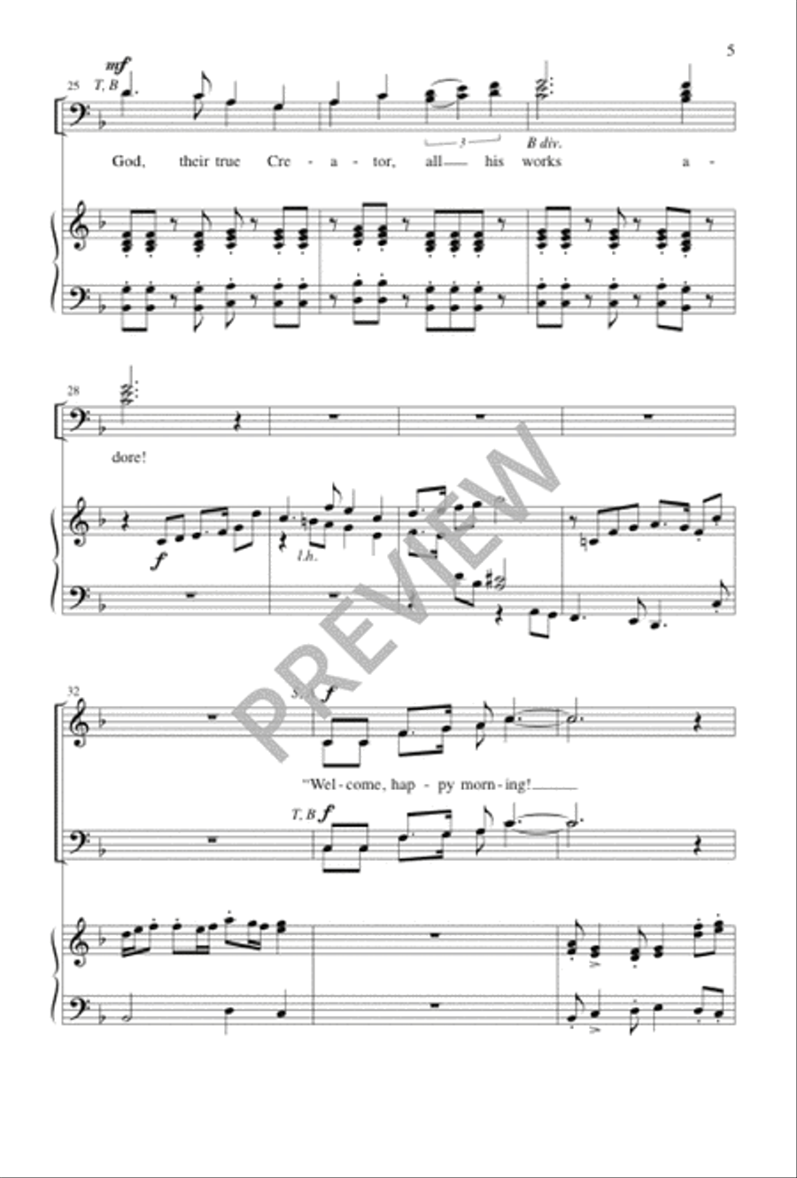 Welcome, Happy Morning! Divisi scores gallery preview page 6