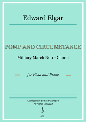 Pomp and Circumstance No.1 - Viola and Piano (Full Score and Parts)