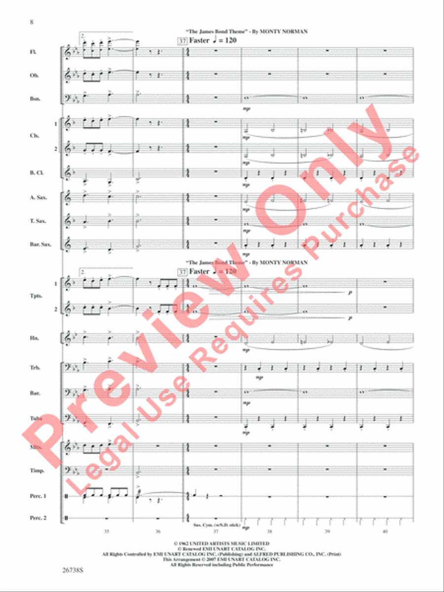 Superheroes R Us Concert Band scores gallery preview page 9